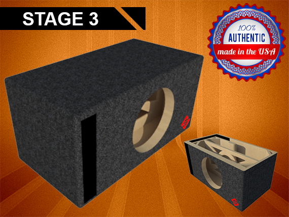Stage 3 Ported Enclosure for Single JL Audio 12W6V2-D4